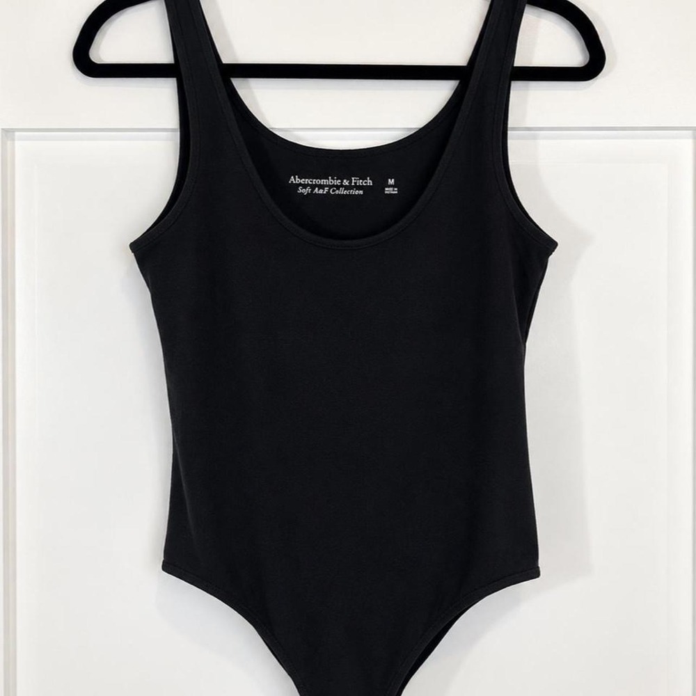 Abercrombie & Fitch Soft A&F Black Bodysuit — Medium